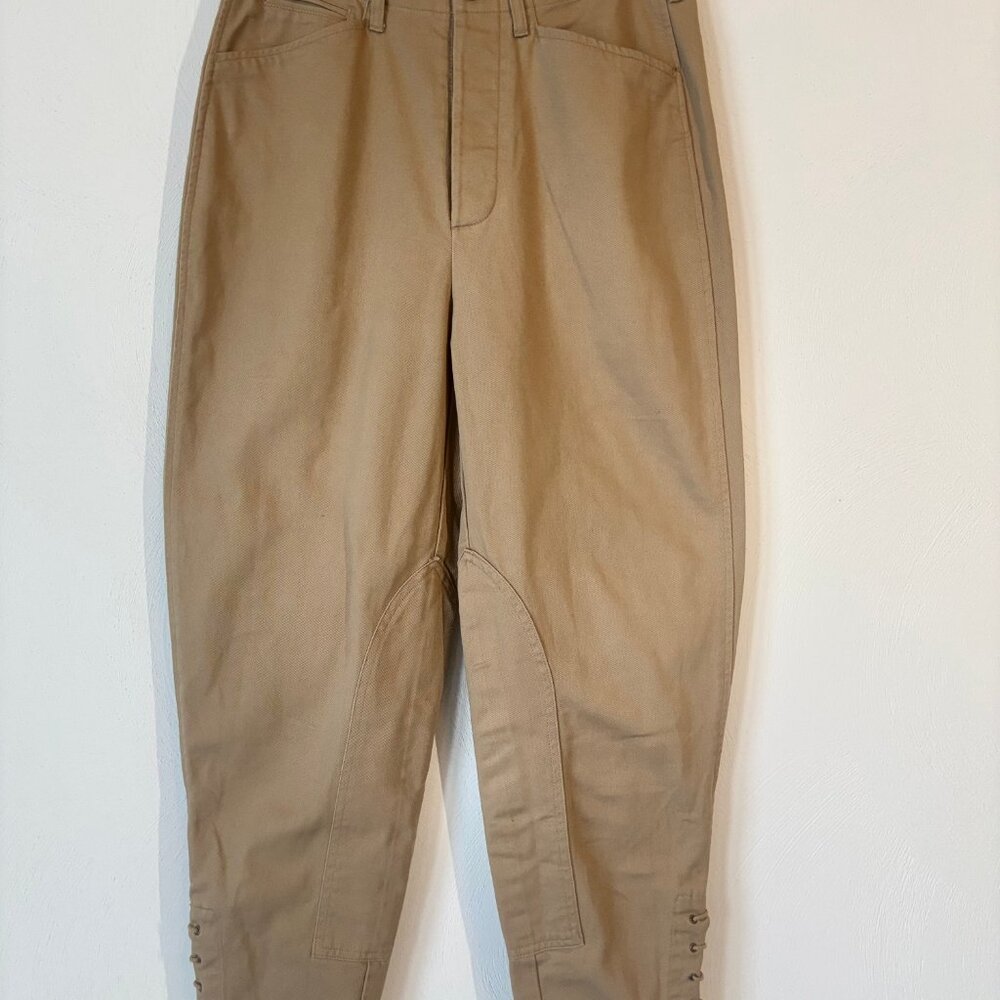 Khaki Balloon Pant 100% Cotton